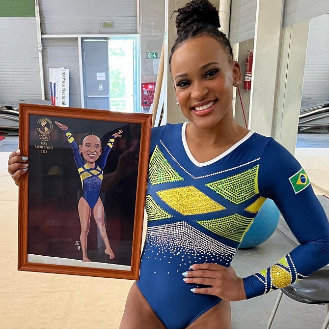 Rebeca Andrade la mejor gimnasta artística del mundo que estará en