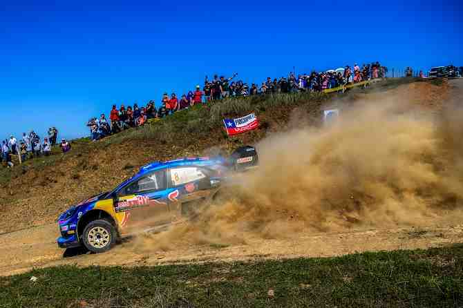 Tänak apuesta y gana en el Biobío, mientras Heller vive una pesadilla