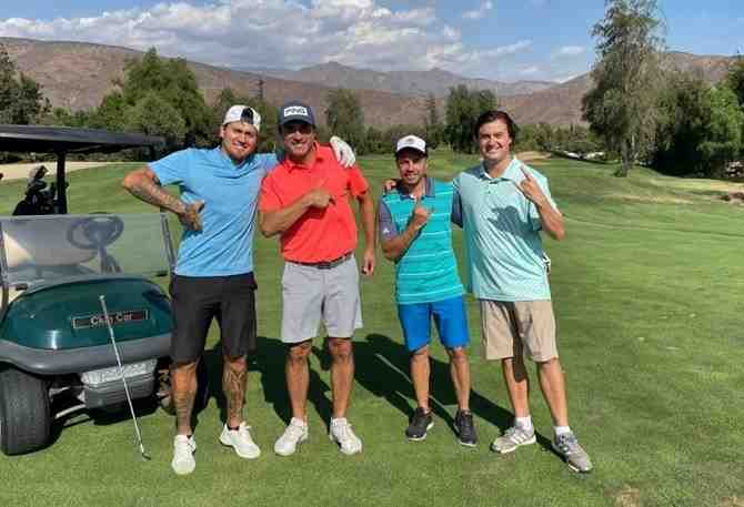 Marcelo Díaz y Nicolás Castillo: rivales en el clásico universitario, hermanados por el golf