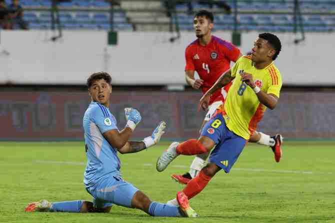 Chile sucumbe ante Colombia y sigue sin levantar cabeza en el Sudamericano sub 20