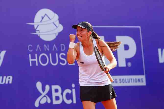 Fernanda Labraña endulza el inicio de la fiesta mayor del tenis femenino en Chile