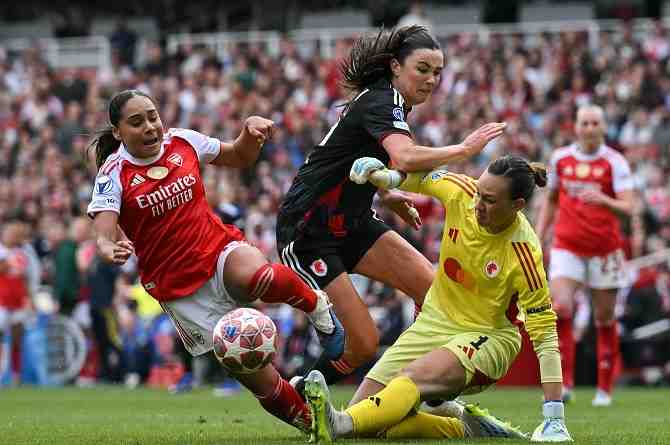 Arsenal castiga una tarde para el olvido de Christiane Endler en la Champions League