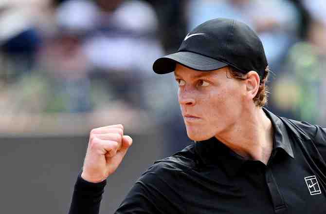 Sinner aplasta en el Masters 1000 de Roma e iguala un récord de Djokovic