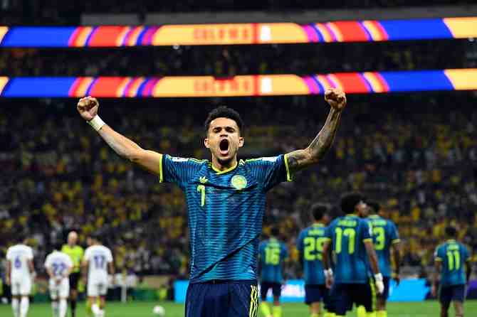 Colombia gana gracias a la magia de Luis Díaz