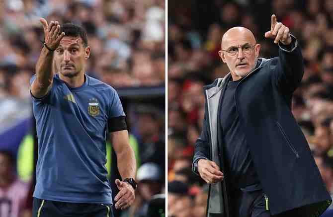 De la Fuente vs. Scaloni: El profesor y el alumno se verán las caras en la final del mundo