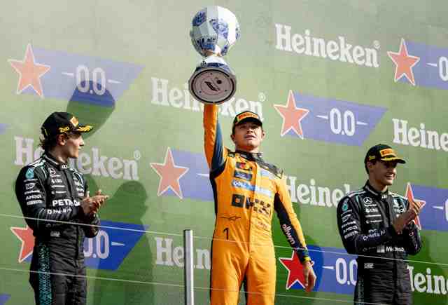 Lando Norris doma el caos en la despedida a Países Bajos de la Fórmula Uno